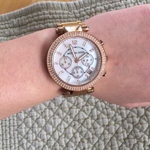 Rose gold Parker Michael Kors watch